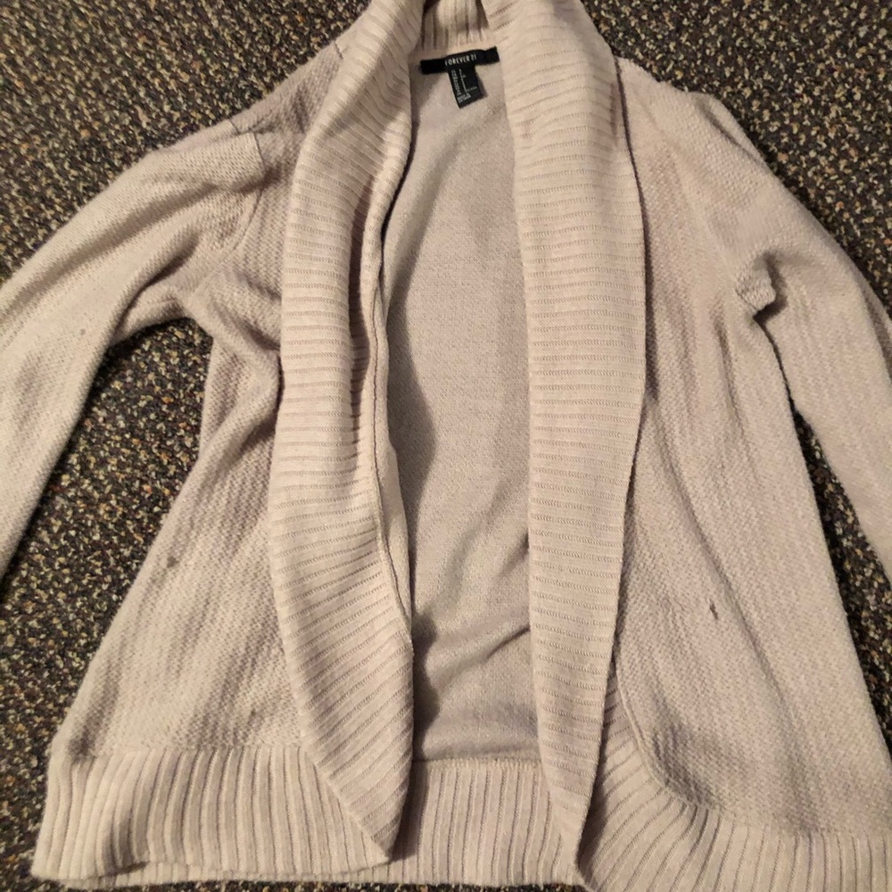 Tan Forever 21 Cardigan